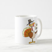 感謝祭の夕食のためのトルコへの代わり コーヒーマグカップ (正面右)
