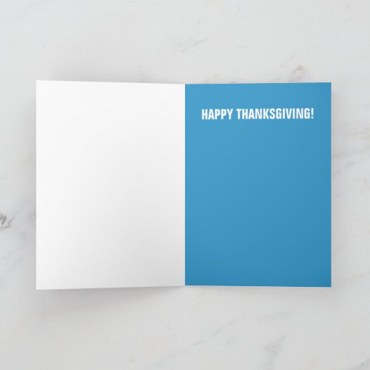 感謝祭の夕食のためのトルコへの代わり シーズンカード (内部)