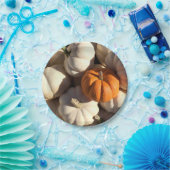 感謝祭の夕食のカボチャ収穫 ペーパープレート (パーティー)