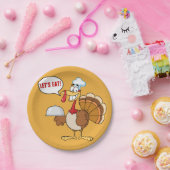 感謝祭の夕食はトルコの漫画に役立ちます ペーパープレート (パーティー)