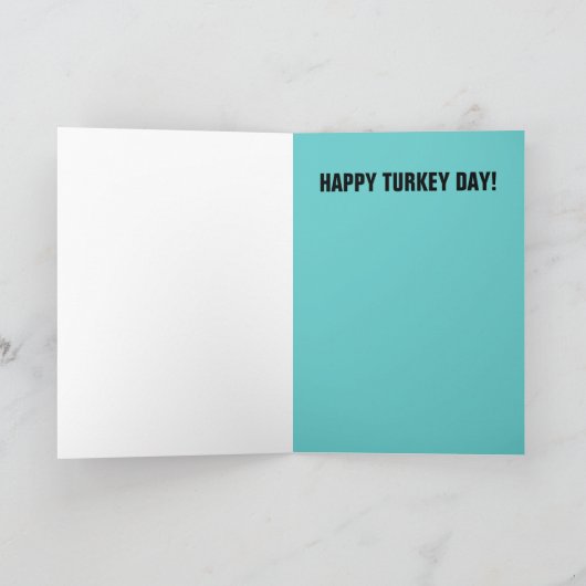 感謝祭の夕食を人質に取るトルコ シーズンカード (内部)