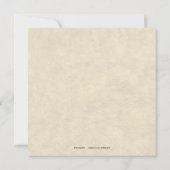 感謝祭の夕食 招待状 (裏面)