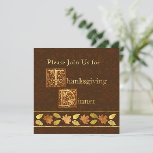 感謝祭の夕食 招待状 (スタンド正面)
