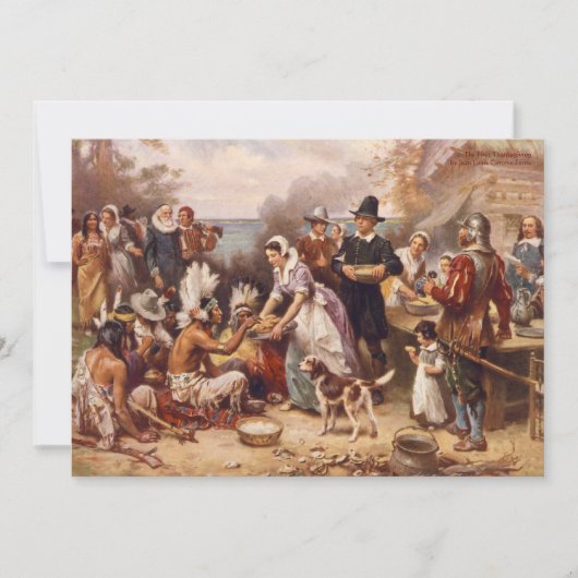 感謝祭の夕食 招待状 (正面)