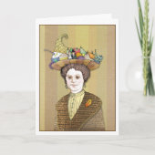 感謝祭の女性 カード (正面)