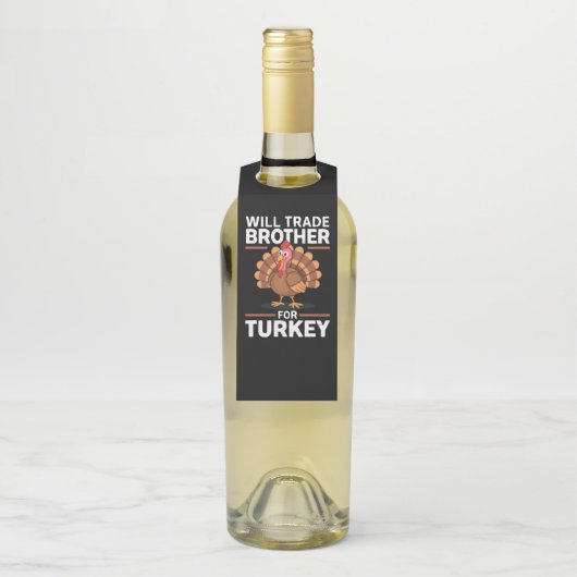 感謝祭の子供たちが兄弟をトレードしてトルコ ボトルネックタグ (ボトル)