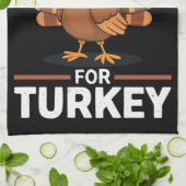 感謝祭の子供たち、兄弟をターキーと交換する キッチンタオル (折り畳み)