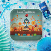 感謝祭の子供1 ペーパープレート (パーティー)