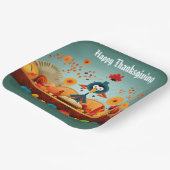 感謝祭の子供1 ペーパープレート (傾斜あり)