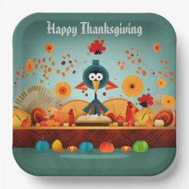 感謝祭の子供1 ペーパープレート
