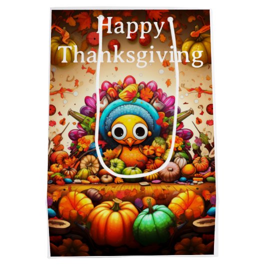 感謝祭の子供2 ミディアムペーパーバッグ (裏面)