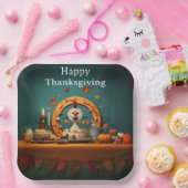 感謝祭の子供5 ペーパープレート (パーティー)