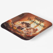 感謝祭の子供7 ペーパープレート (傾斜あり)