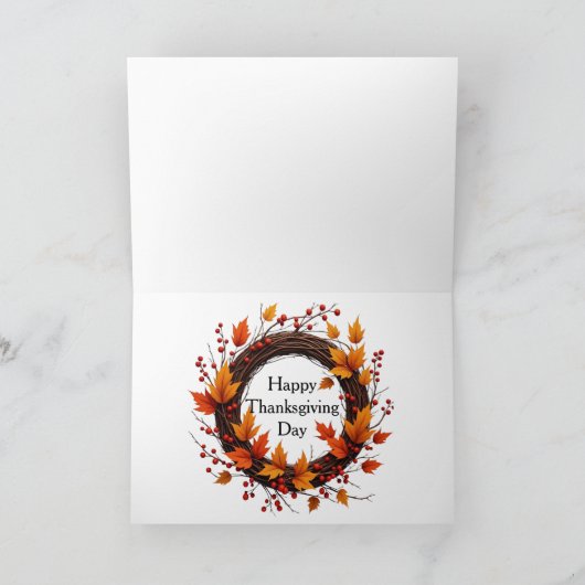 感謝祭の子供 シーズンカード (内部)