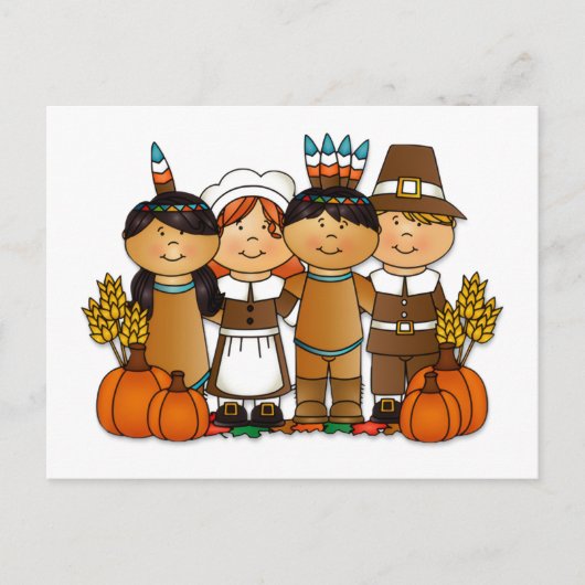 感謝祭の子供 シーズンポストカード (正面)