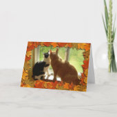 感謝祭の子猫 シーズンカード (正面)