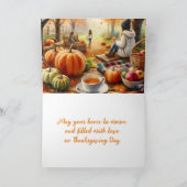 感謝祭の季節に愛を伝えるカード シーズンカード (内部)