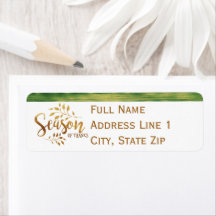 感謝祭の季節感謝してい差出人住所ラベル