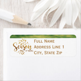 感謝祭の季節感謝してい差出人住所ラベル ラベル