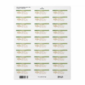 感謝祭の季節感謝してい差出人住所ラベル ラベル (フルシート)