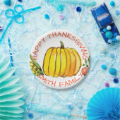 感謝祭の家族お祝い。 ペーパープレート (パーティー)