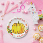 感謝祭の家族お祝い。 ペーパープレート (パーティー)