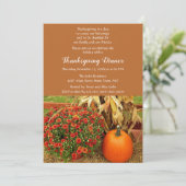 感謝祭の家族での食事 招待状 (スタンド正面)