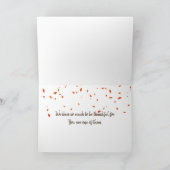 感謝祭の家族の写真フレーム シーズンカード (内部)