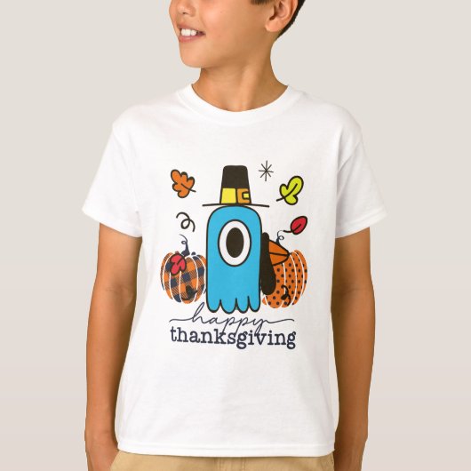 感謝祭の家族ハッピー・感謝祭 Tシャツ (正面)