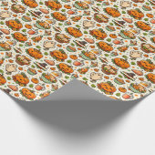 感謝祭の家族 ラッピングペーパー (角)