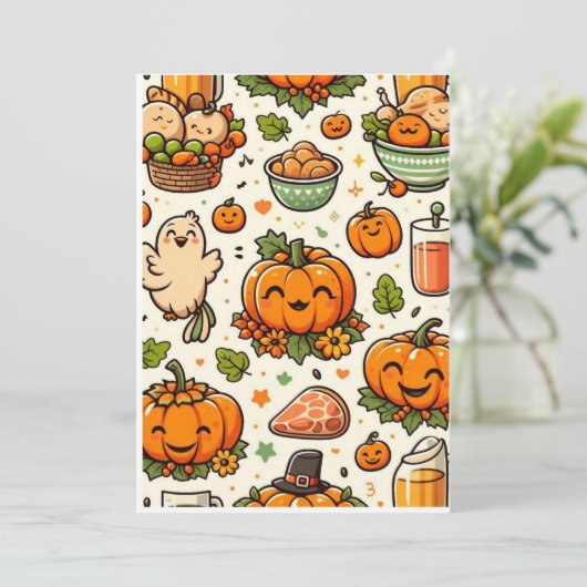 感謝祭の家族 招待状 (スタンド正面)