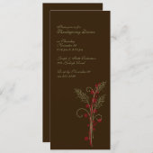 感謝祭の小麦招待状 招待状 (正面/裏面)