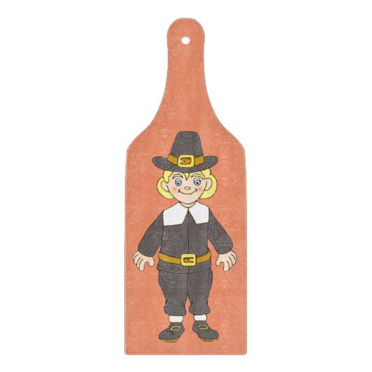 感謝祭の巡礼少年 カッティングボード (正面)