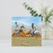 感謝祭の巡礼者とインディアンダックス 招待状 (スタンド正面)