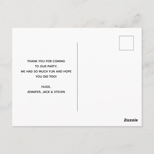 感謝祭の巡礼者の収穫パターンありがとう ポストカード (裏面)