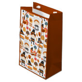 感謝祭の巡礼者の収穫パターン スモールペーパーバッグ (裏面アングル)