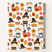 感謝祭の巡礼者の収穫パターン ノートブック (裏面)