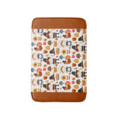 感謝祭の巡礼者の収穫パターン バスマット (正面縦)