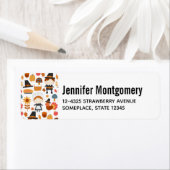 感謝祭の巡礼者の収穫パターン ラベル (インサイチュ)