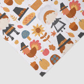 感謝祭の巡礼者の収穫パターン 薄葉紙 (詳細)