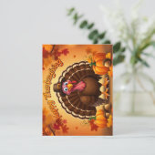 感謝祭の巡礼者トルコのグリーティングカード シーズンカード (スタンド正面)