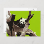 感謝祭の巨大パンダはがき シーズンポストカード (正面/裏面)