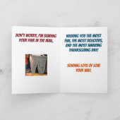 感謝祭の後にストレッチパンツがおもしろい必要 カード (内部)