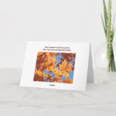 感謝祭の従業員は家族みたいだ！カード シーズンカード (裏面)