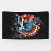 感謝祭の恐竜Tレックスモンスタートラック 横断幕 (横)