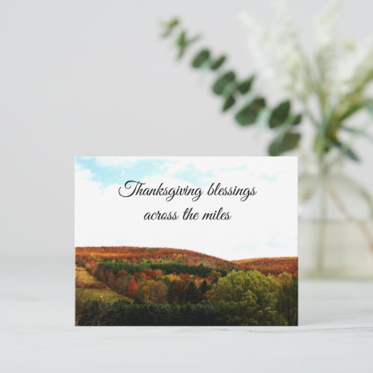 感謝祭の恵みがマイルを横切って  シーズンポストカード (スタンド正面)