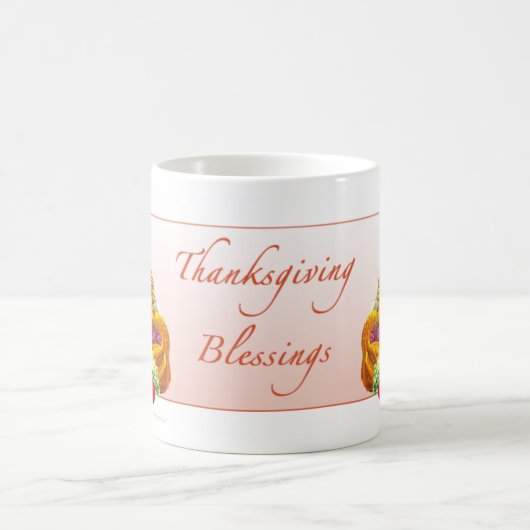感謝祭の恵みのマグ コーヒーマグカップ (中央)