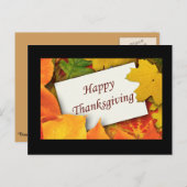 感謝祭の恵みの郵便はがき シーズンポストカード (正面/裏面)