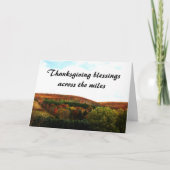 感謝祭の恵みをマイルズカード越しに シーズンカード (正面)