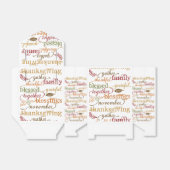 感謝祭の感傷食品トリートバッグ フェイバーボックス (折り畳みなし)